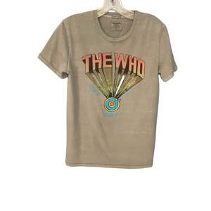 ABERCROMBIE AND FITCH The Who Distressed Gray T Shirt Womens Size XSmall